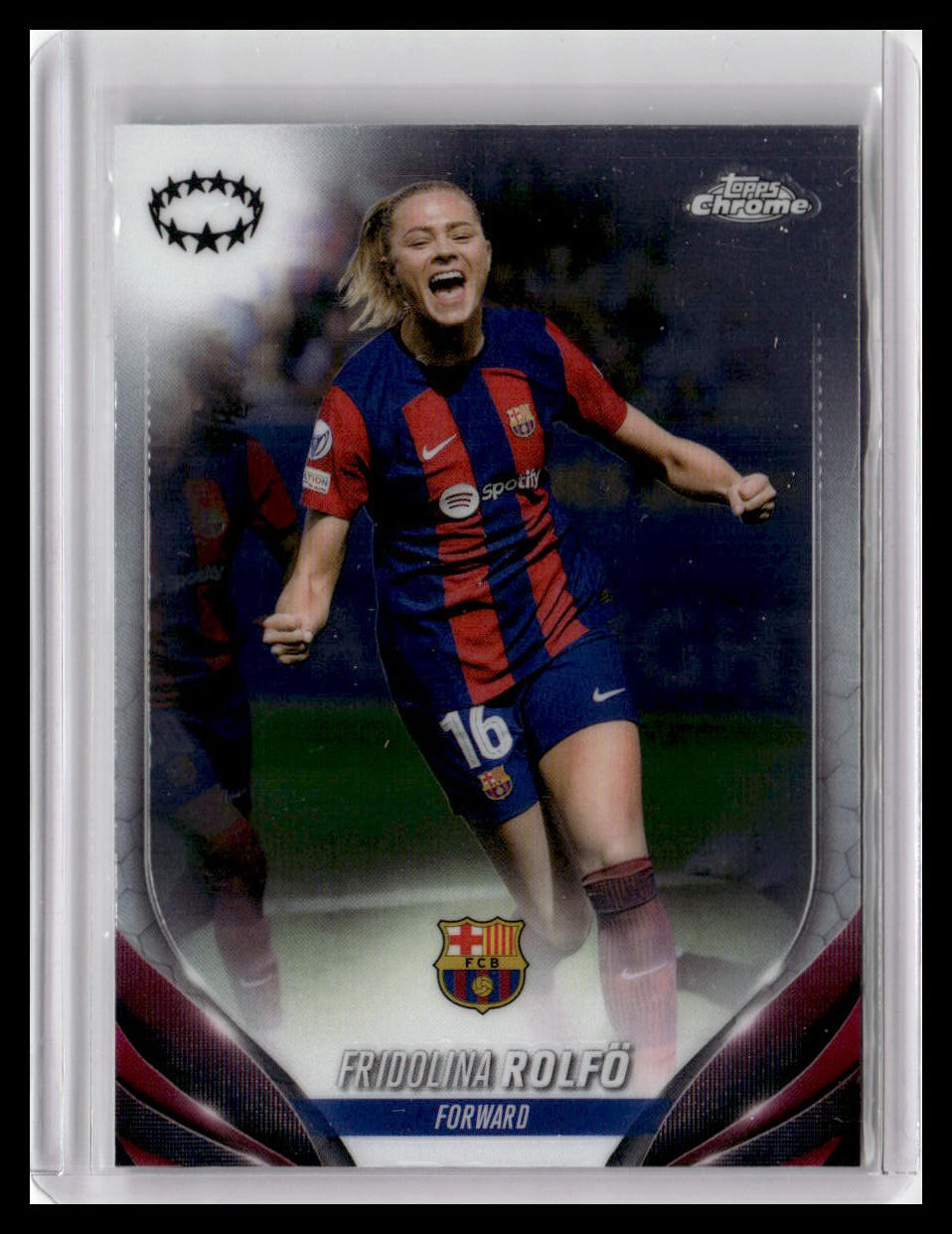 2023-24 Topps Chrome UEFA Women's Champions League #37 Fridolina Rolfö Pulsar