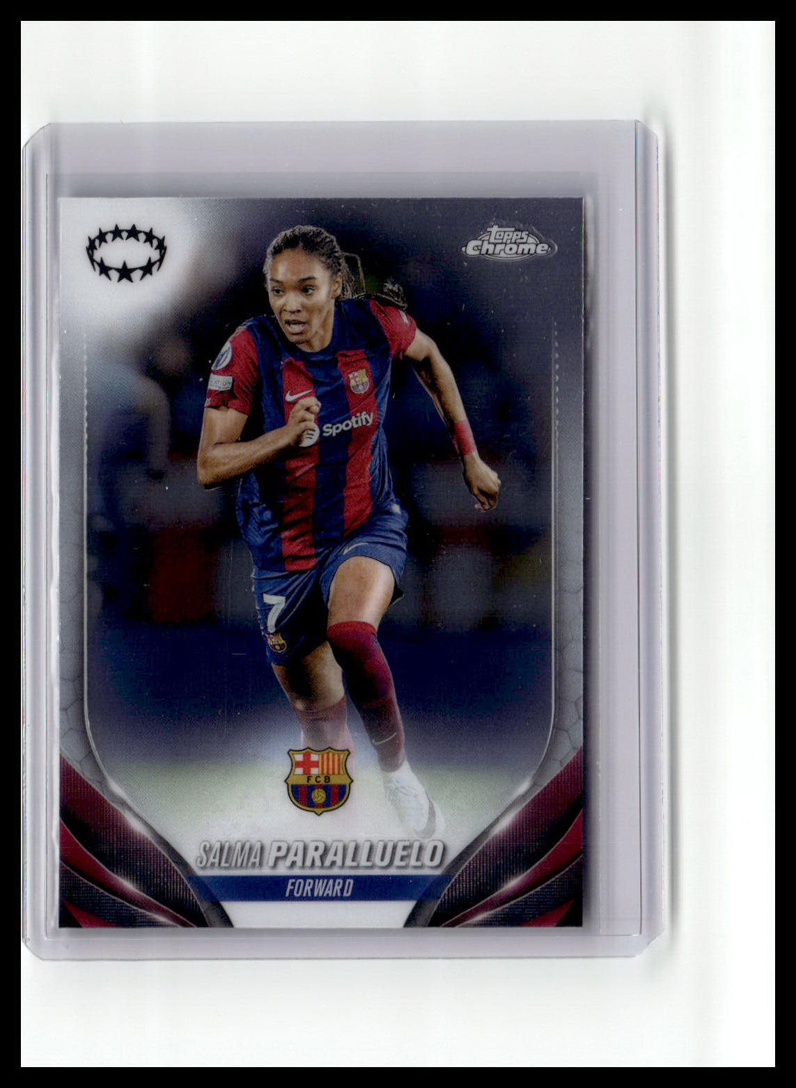 2023-24 Topps Chrome UEFA Women's Champions League #7 Salma Paralluelo