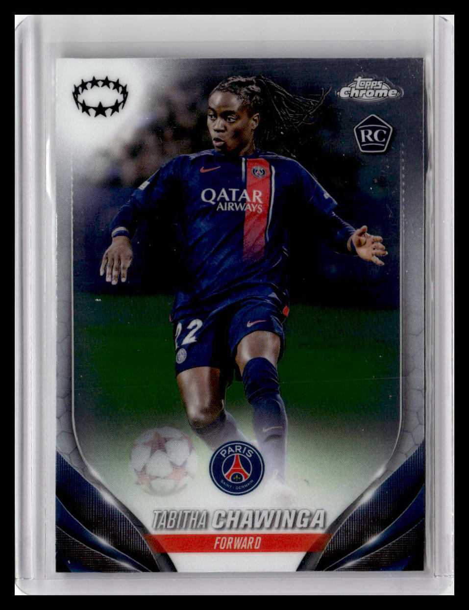 2023-24 Topps Chrome UEFA Women's Champions League #47 Tabitha Chawinga (RC)
