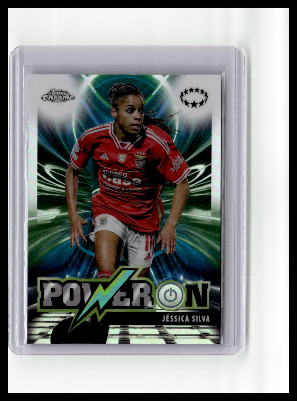 2023-24 Topps Chrome UEFA Women's Champions League #PO-8 Jéssica Silva Power On