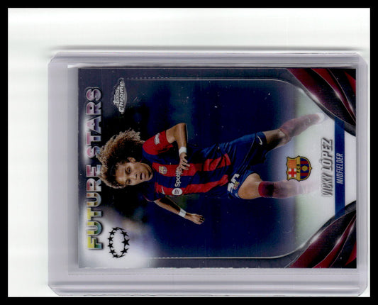 2023-24 Topps Chrome UEFA Women's Champions League #83 Vicky López Future Stars
