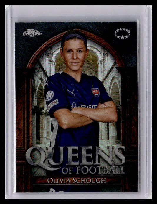 2023-24 Topps Chrome UEFA WCL #QF-14 Olivia Schough Queens of Football