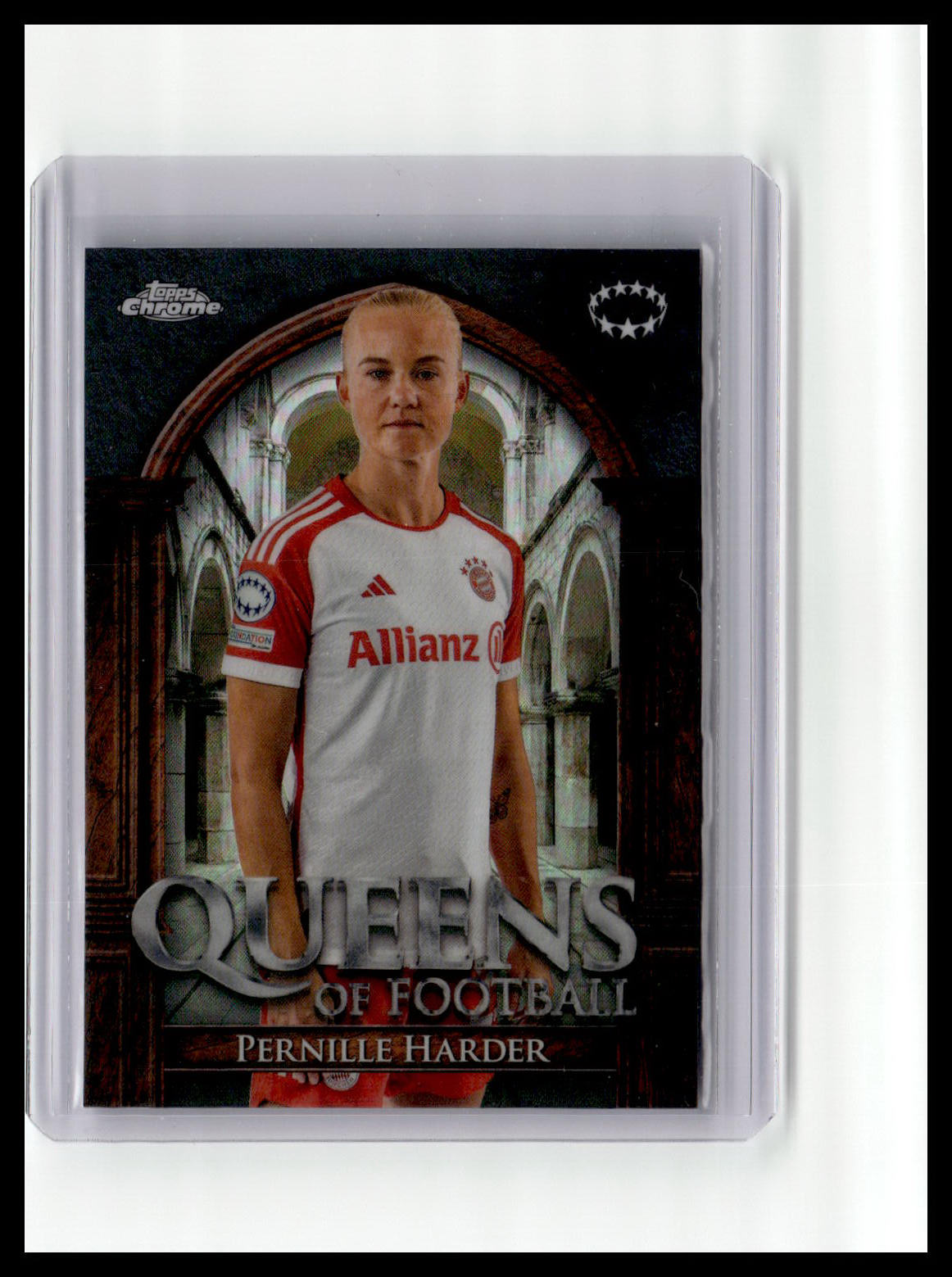 2023-24 Topps Chrome UEFA WCL #QF-13 Pernille Harder Queens Of Football