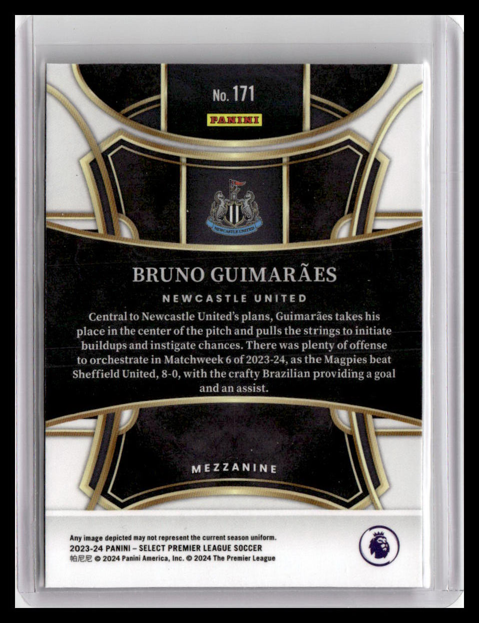 2023-24 Panini Select Premier League #171 Bruno Guimaraes