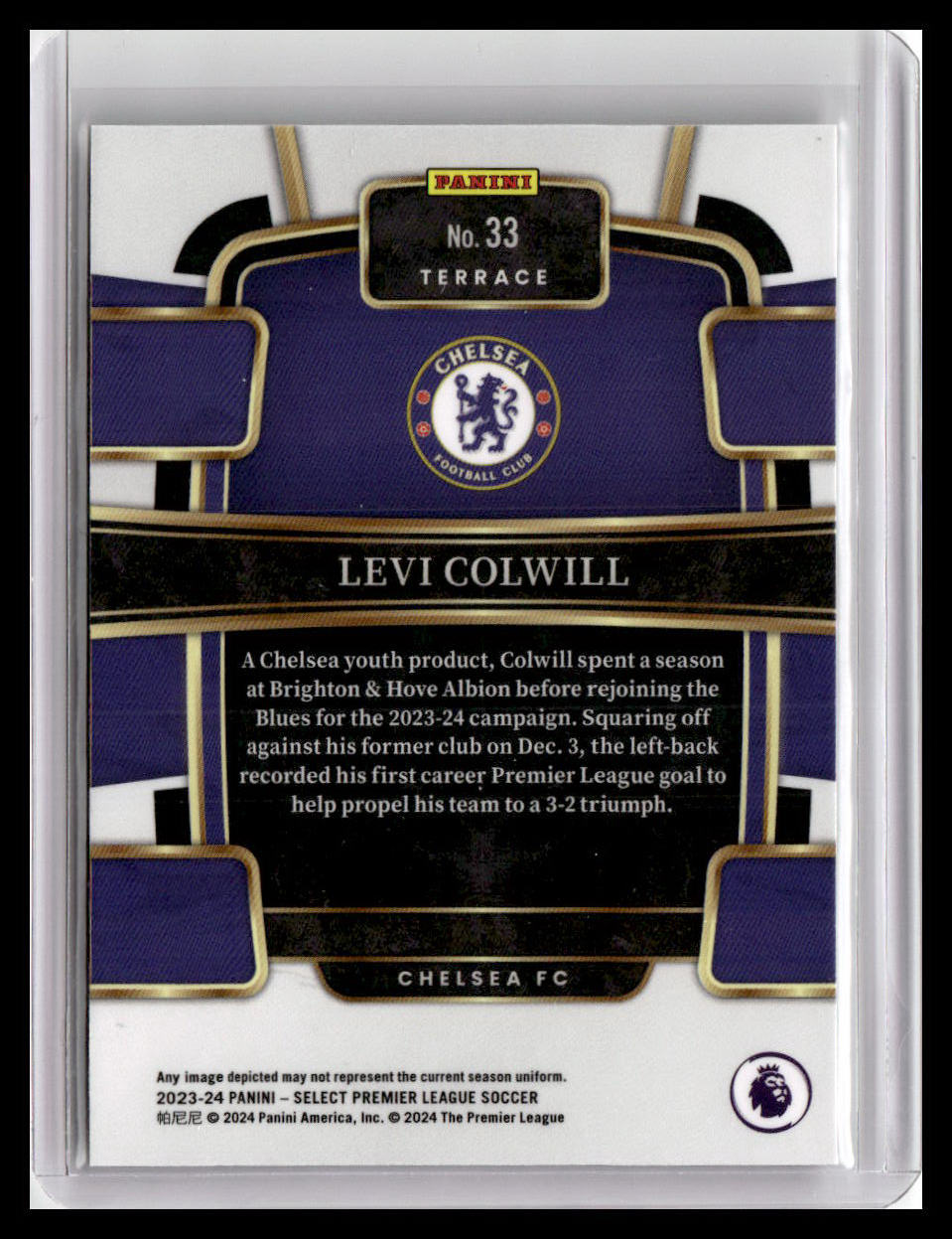 2023-24 Panini Select Premier League #33 Levi Colwill Blue
