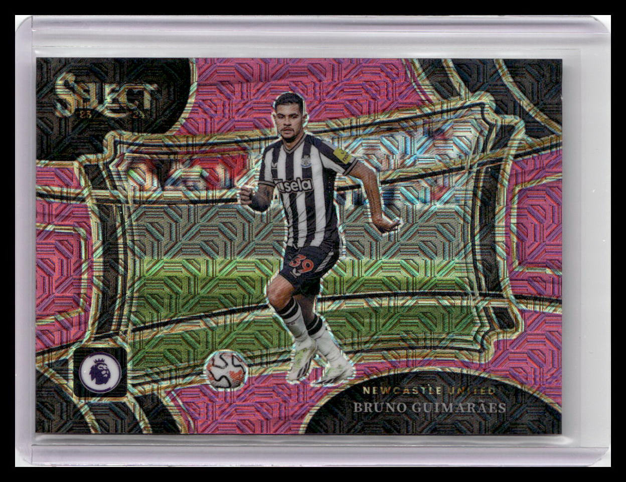 2023-24 Panini Select Premier League #214 Bruno Guimaraes Purple Mojo