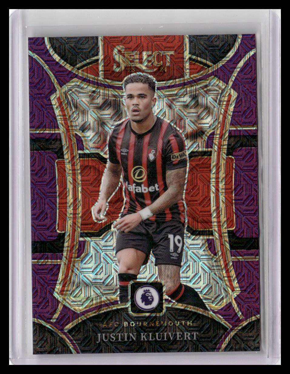 2023-24 Panini Select Premier League #105 Justin Kluivert Purple Mojo