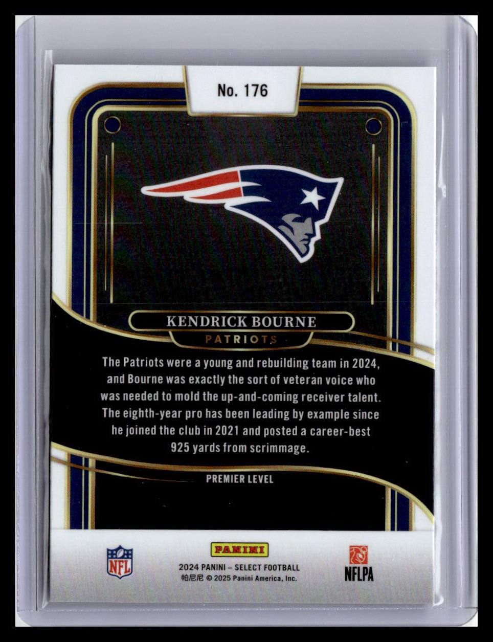 2024 Panini Select #176 Kendrick Bourne
