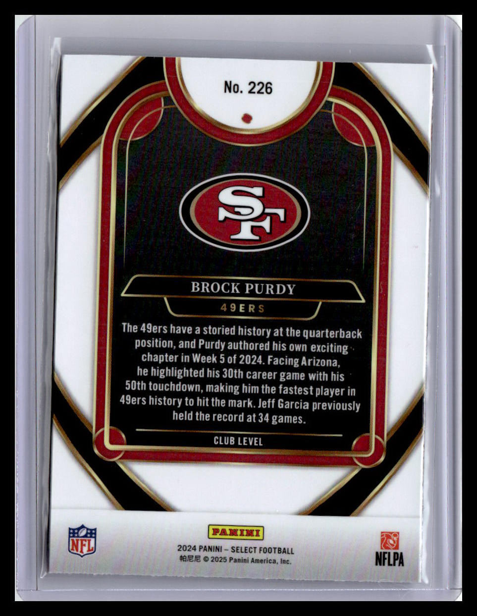 2024 Panini Select #226 Brock Purdy