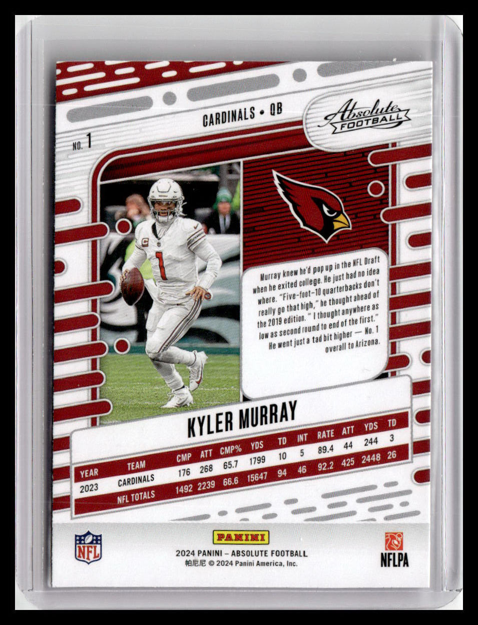 2024 Panini Absolute #1 Kyler Murray