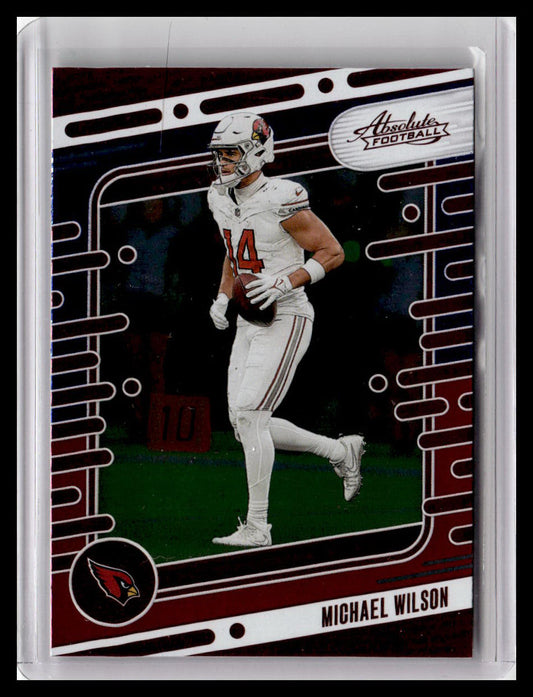 2024 Panini Absolute #3 Michael Wilson Red & Blue Foil