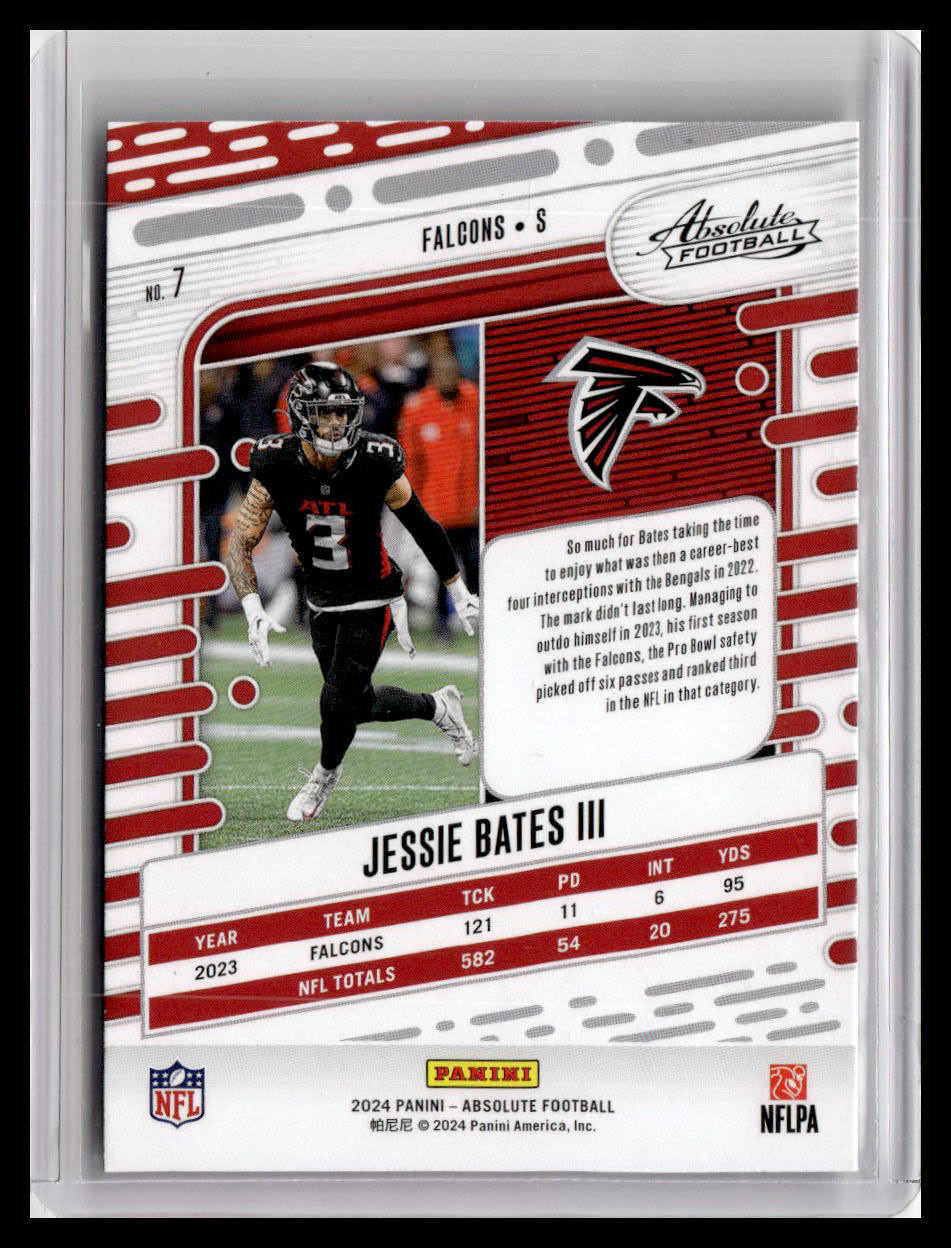 2024 Panini Absolute #7 Jessie Bates III Green