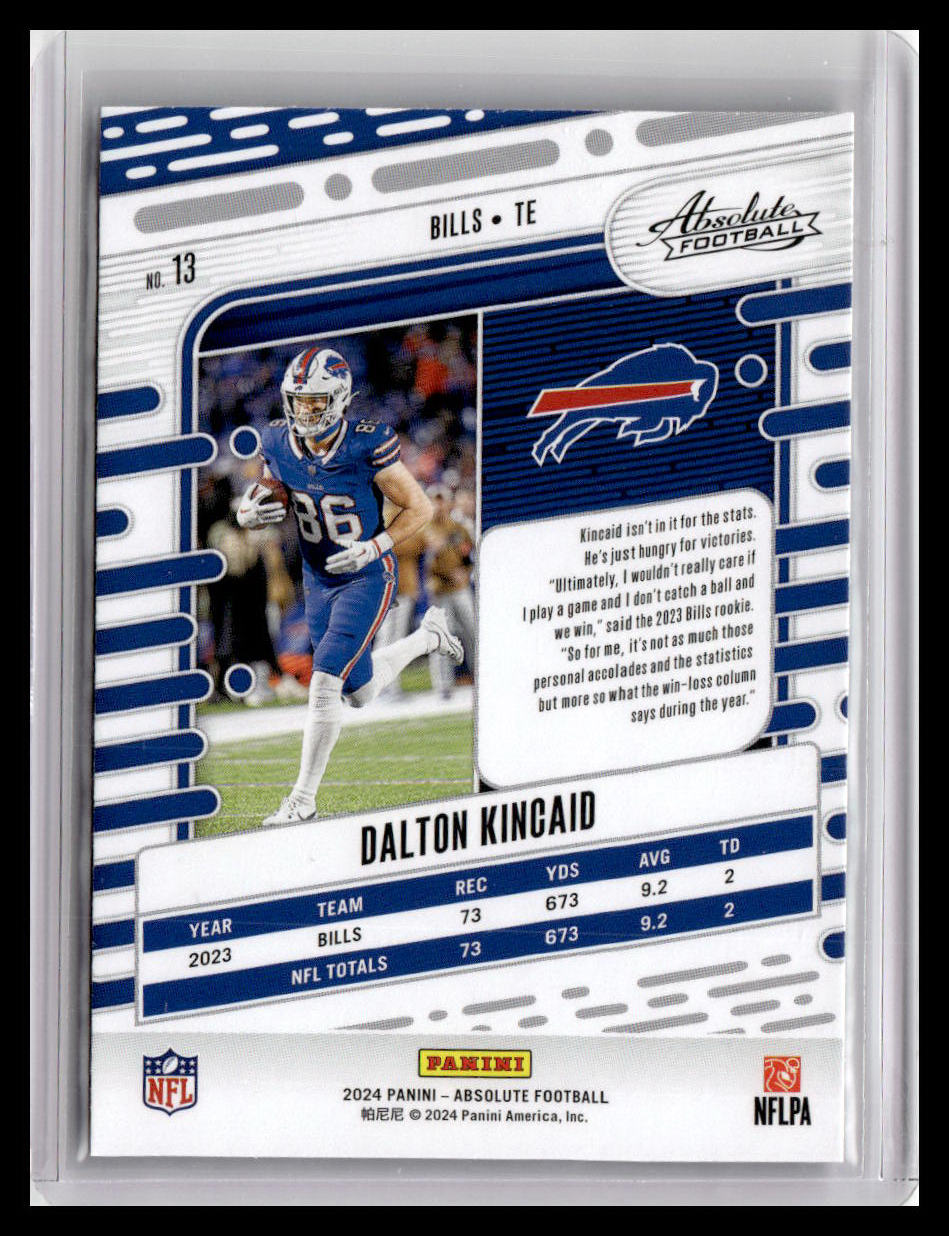 2024 Panini Absolute #13 Dalton Kincaid