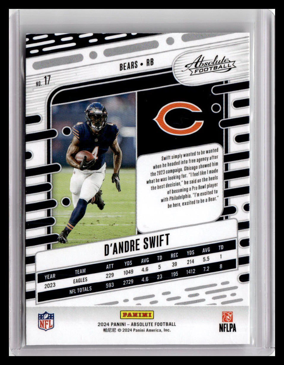 2024 Panini Absolute #17 D'Andre Swift