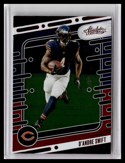 2024 Panini Absolute #17 D'Andre Swift Red & Blue Foil