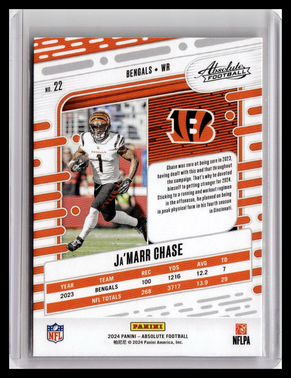 2024 Panini Absolute #22 Ja'Marr Chase