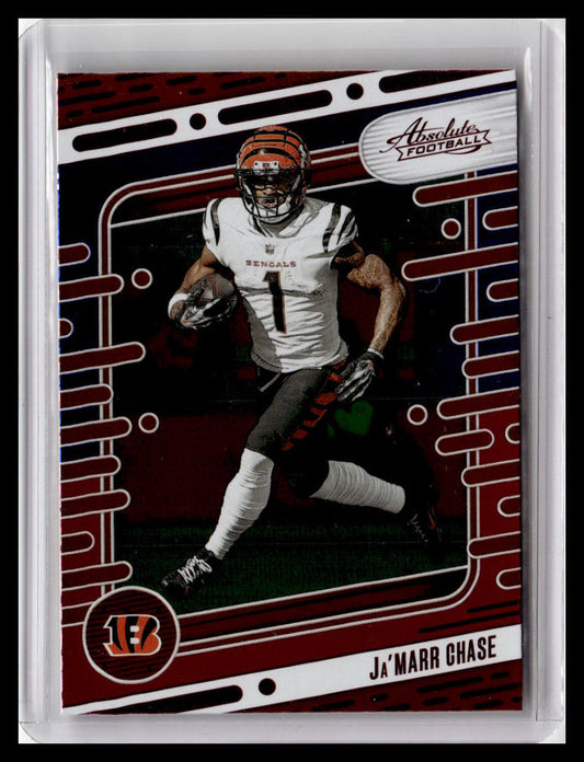 2024 Panini Absolute #22 Ja'Marr Chase Red and Blue