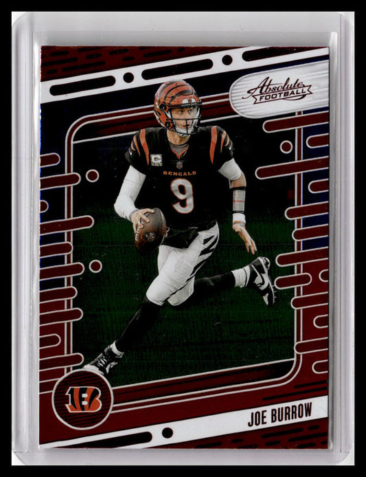 2024 Panini Absolute #20 Joe Burrow Red and Blue