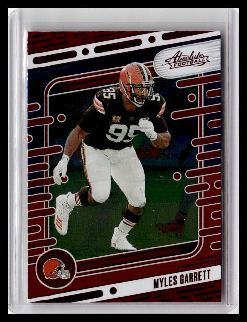 2024 Panini Absolute #25 Myles Garrett Red & Blue Foil