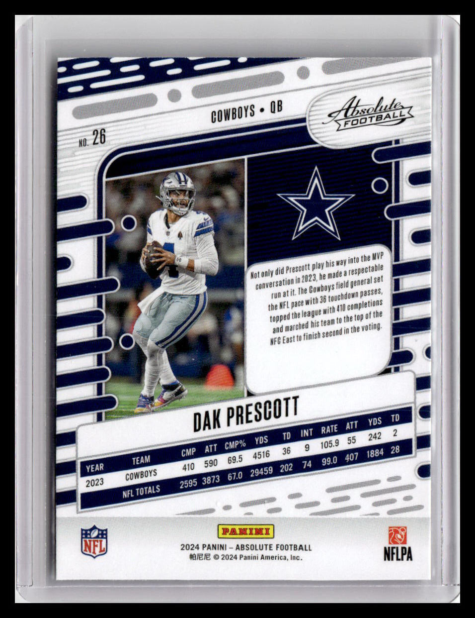 2024 Panini Absolute #26 Dak Prescott