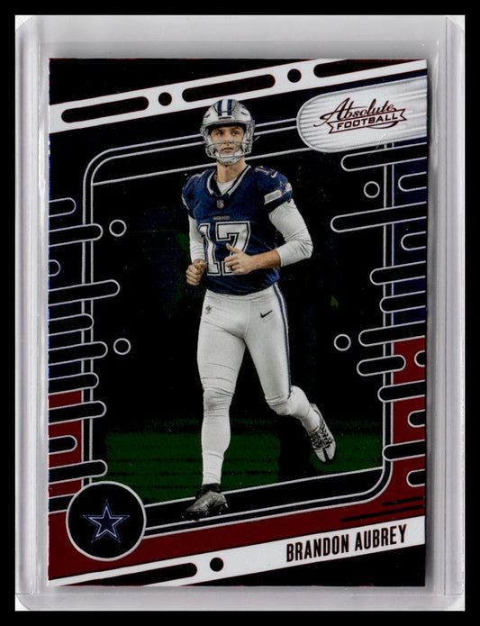 2024 Panini Absolute #29 Brandon Aubrey Red & Blue Foil