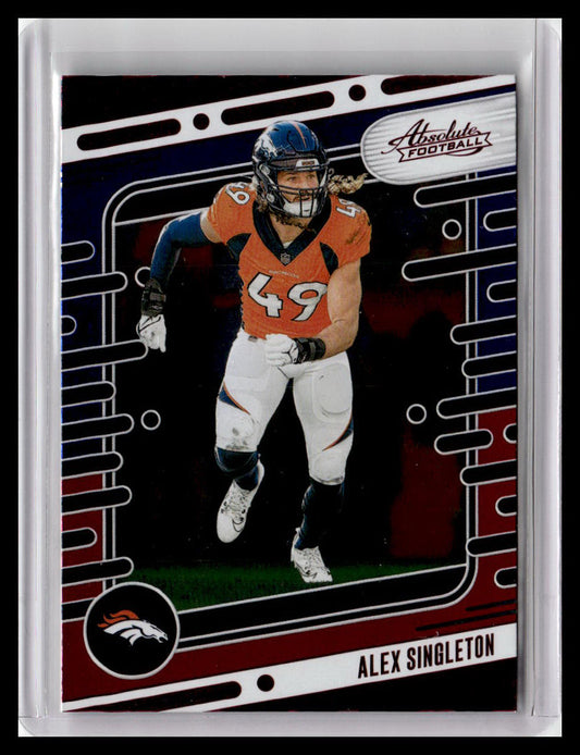 2024 Panini Absolute #32 Alex Singleton Red & Blue Foil