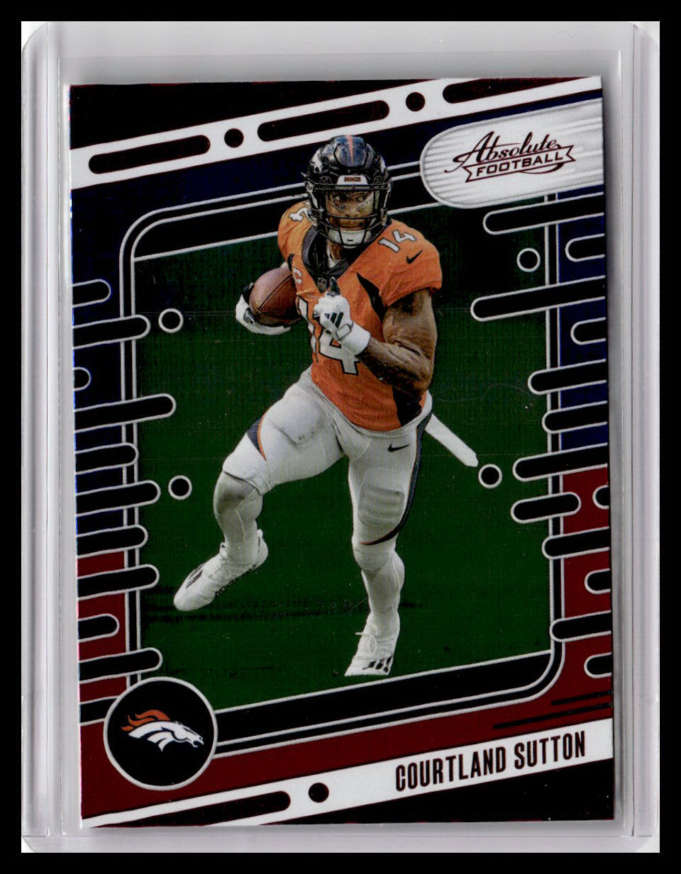 2024 Panini Absolute #30 Courtland Sutton Red & Blue Foil