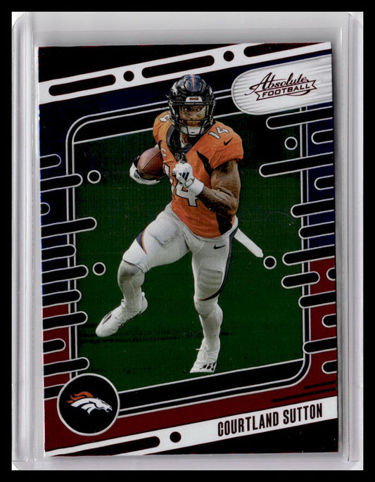2024 Panini Absolute #30 Courtland Sutton Red & Blue Foil