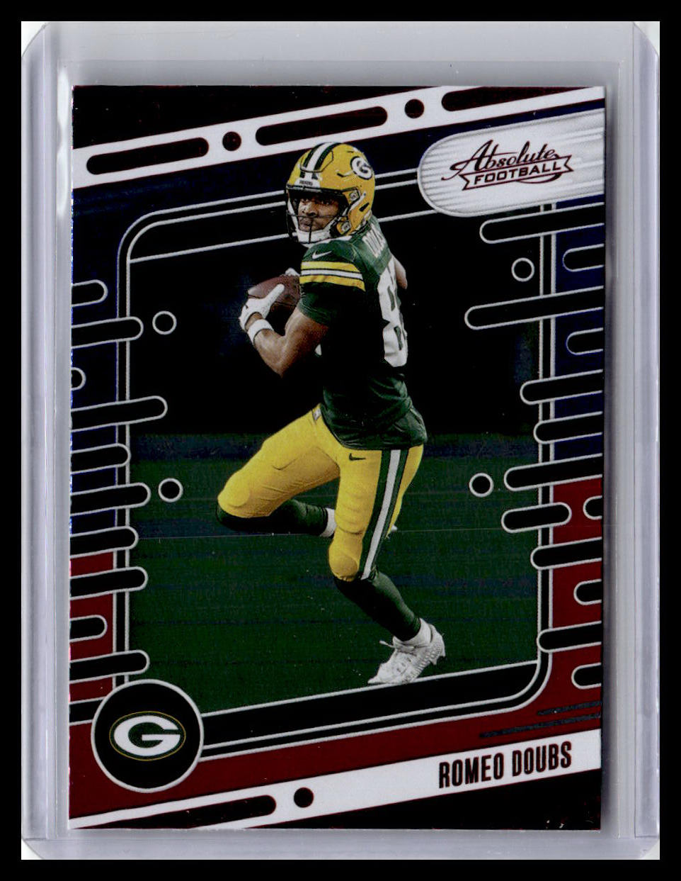 2024 Panini Absolute #40 Romeo Doubs Red & Blue Foil