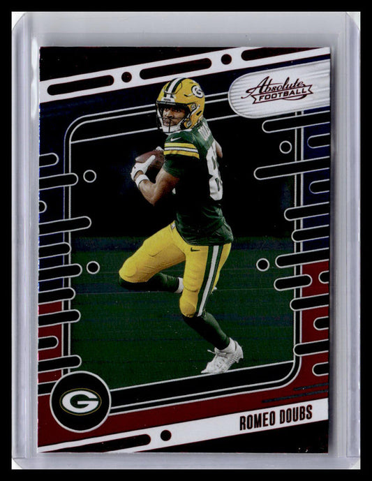 2024 Panini Absolute #40 Romeo Doubs Red & Blue Foil