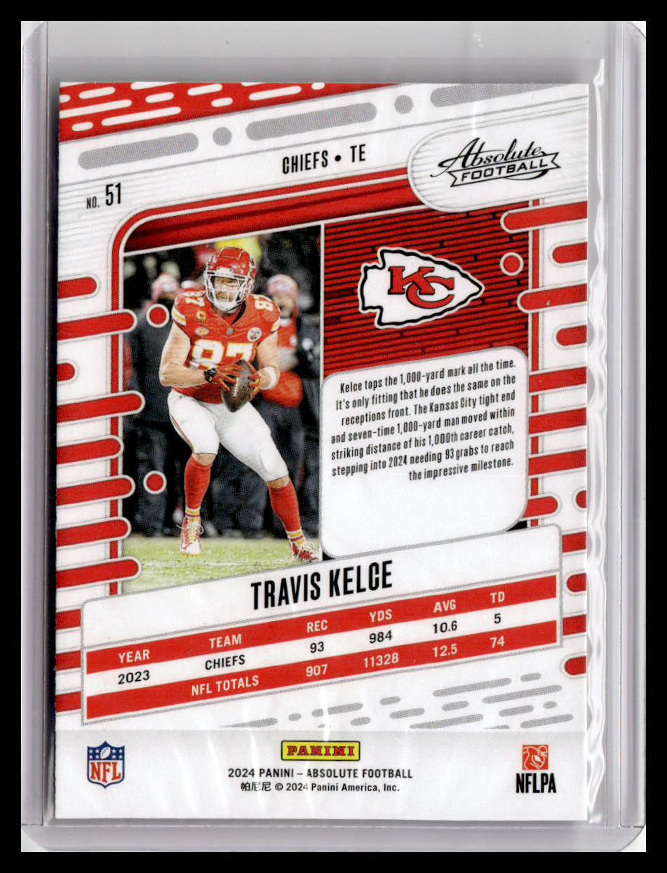 2024 Panini Absolute #51 Travis Kelce