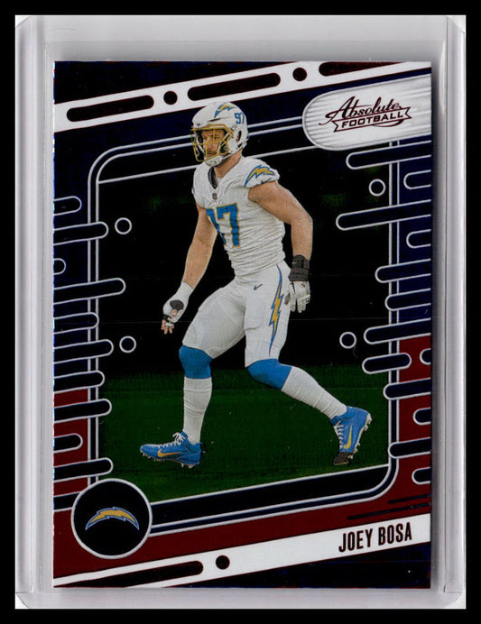 2024 Panini Absolute #59 Joey Bosa Red & Blue Foil