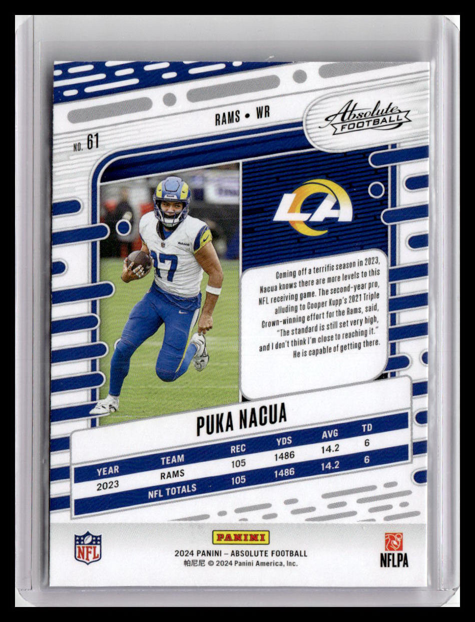 2024 Panini Absolute #61 Puka Nacua