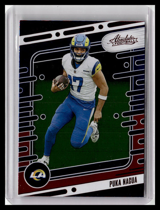 2024 Panini Absolute #61 Puka Nacua Red & Blue Foil
