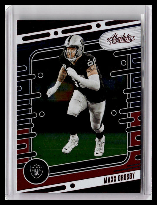 2024 Panini Absolute #56 Maxx Crosby Red & Blue Foil
