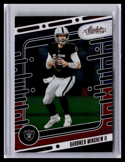 2024 Panini Absolute #54 Gardner Minshew II Red & Blue Foil