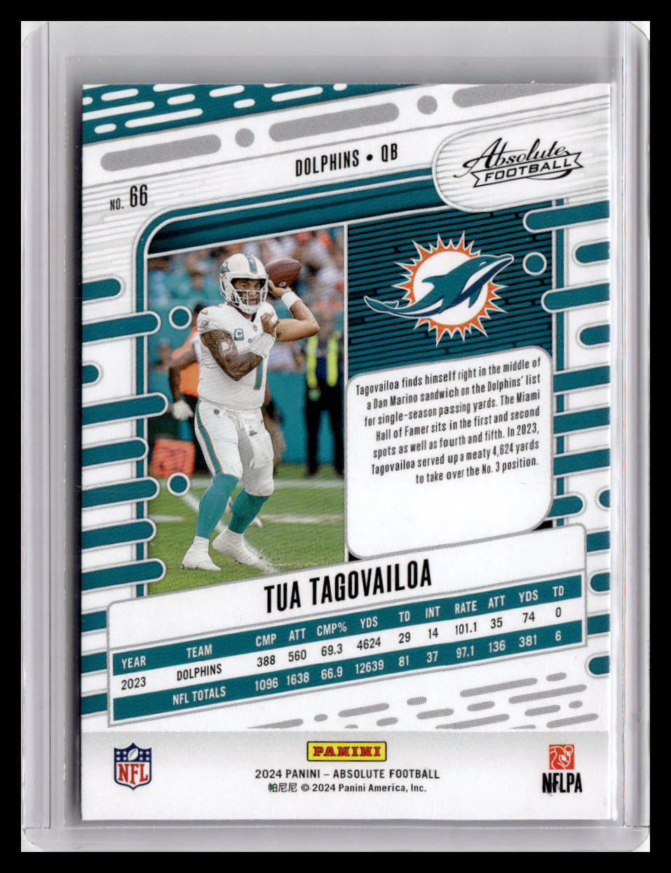 2024 Panini Absolute #66 Tua Tagovailoa