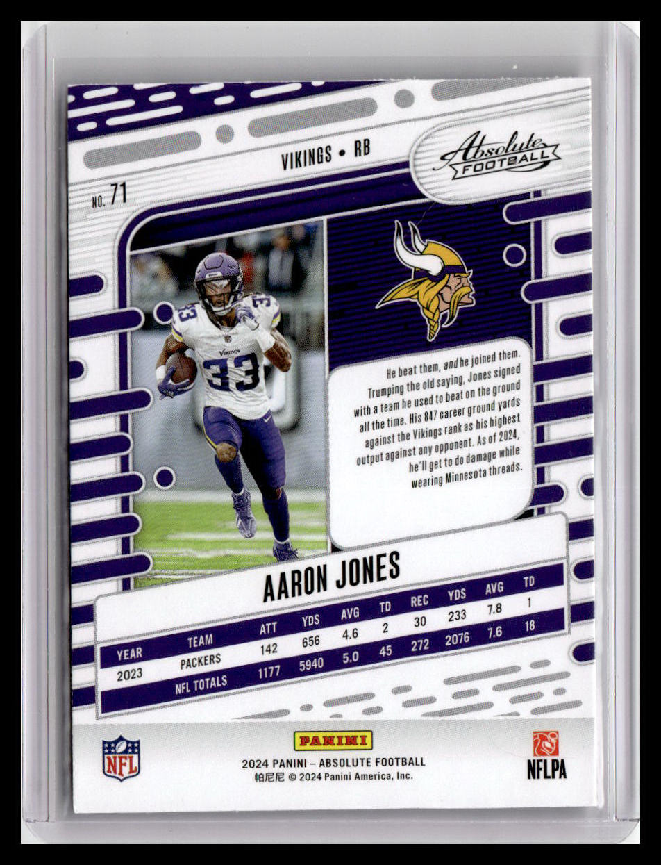 2024 Panini Absolute #71 Aaron Jones
