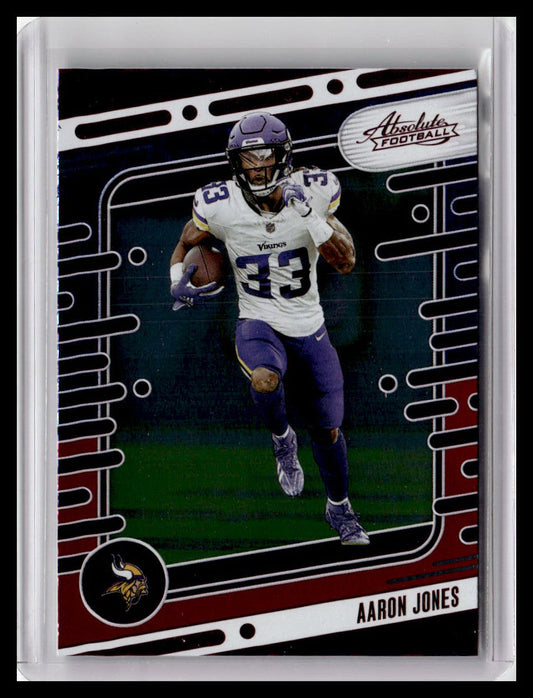 2024 Panini Absolute #71 Aaron Jones Red & Blue Foil