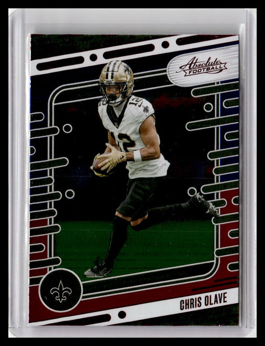 2024 Panini Absolute #77 Chris Olave Red & Blue Foil