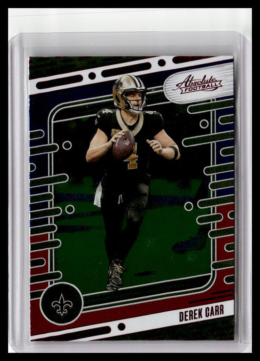 2024 Panini Absolute #76 Derek Carr Red & Blue Foil 1