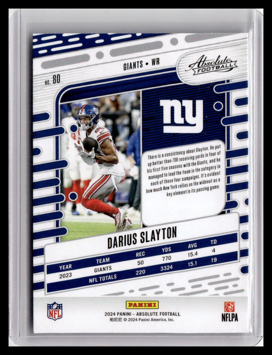 2024 Panini Absolute #80 Darius Slayton