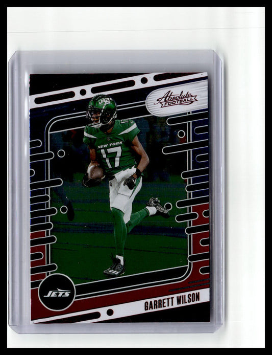 2024 Panini Absolute #83 Garrett Wilson Red & Blue Foil