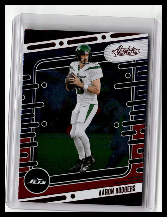 2024 Panini Absolute #82 Aaron Rodgers Red & Blue Foil
