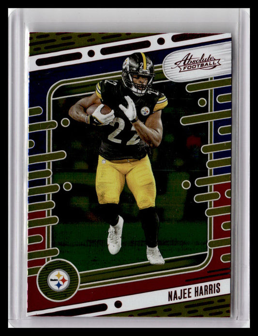 2024 Panini Absolute #89 Najee Harris Red & Blue Foil