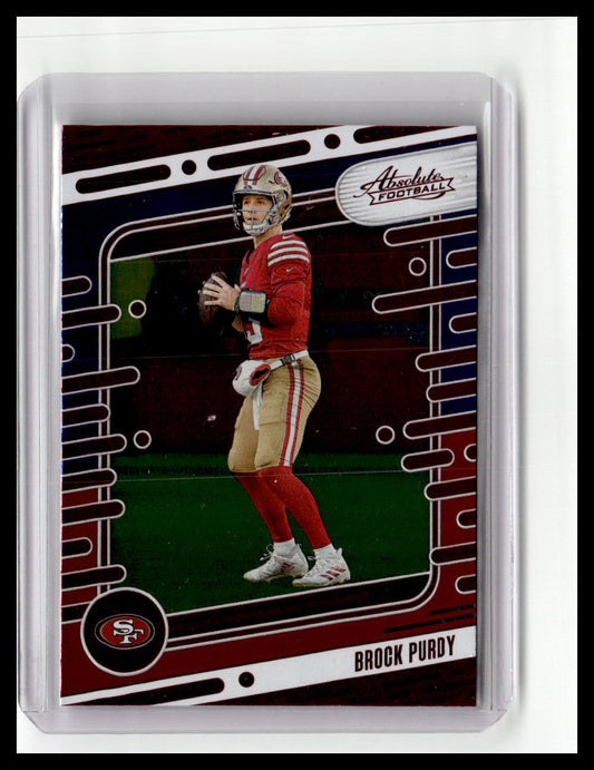 2024 Panini Absolute #90 Brock Purdy Red & Blue Foil