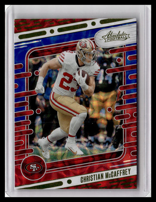 2024 Panini Absolute #91 Christian McCaffrey Red/White/Blue Kaleidoscope 1