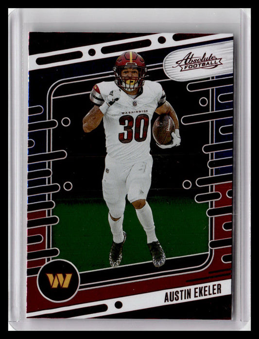 2024 Panini Absolute #100 Austin Ekeler Red & Blue Foil
