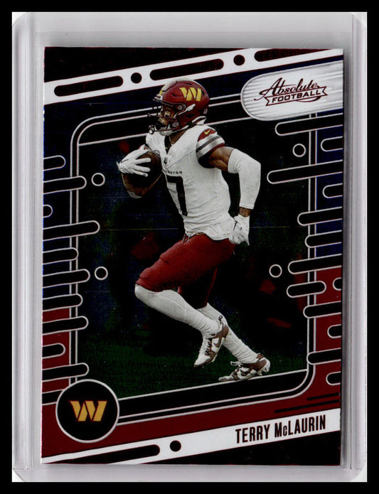 2024 Panini Absolute #99 Terry McLaurin Red & Blue Foil