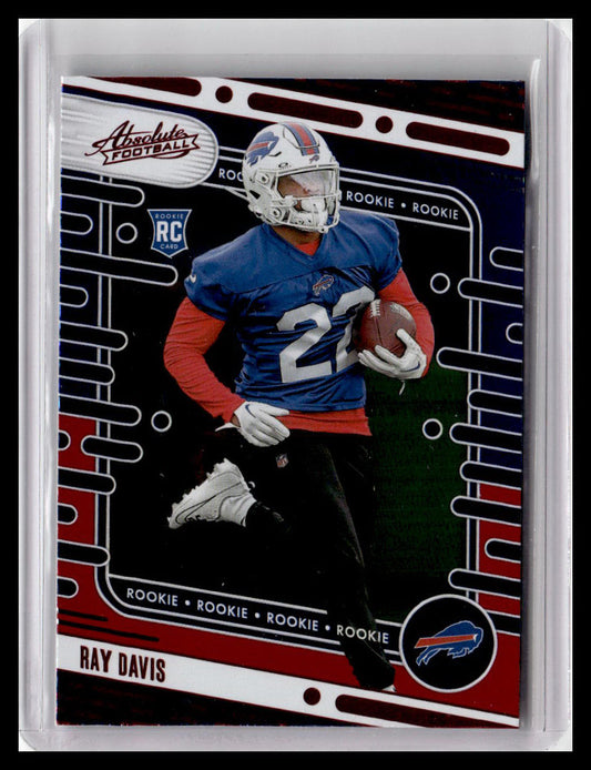 2024 Panini Absolute #188 Ray Davis (RC) Red & Blue Foil